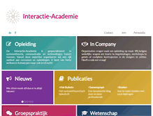Tablet Screenshot of interactie-academie.be